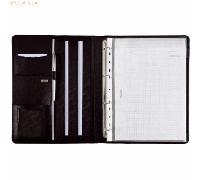 Alassio Ringbuchmappe DIN A4, Cremona mit Schreibblock Einheitsgröße schwarz Businesstaschen Taschen Dokumentenmappen Unisex Einheitsgröße schwarz