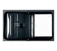 Alassio Ringbuchmappe LIMONE - A4, Echt Leder, schwarz