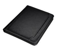 Alassio Ringbuchmappe Massa, DIN A4, Kunstleder, mit Rechner, schwarz