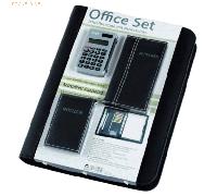 Alassio Ringbuchmappe Office-Set A4 Kunstleder schwarz