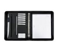 Alassio Ringbuchmappe OFFICE SET - A4, Lederimitat, schwarz