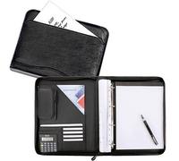 Alassio Ringbuchmappe REGGIO – Lederimitat, DIN A4, schwarz