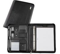 Alassio Ringbuchmappe TRENTO Lederimitat DIN A4 schwarz St.