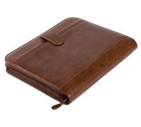 Alassio Ringbuchmappe Viterbo A4 FineTouch Lederimitat braun Packung mit 10 Stück - 30053