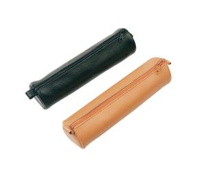 Alassio Schreibgeräteetui 21x6x6cm glatt Leder sw
