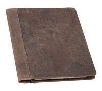 Alassio Schreibmappe »WINSTON« A4 aus Echtleder braun, 26x32x2 cm
