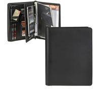 Alassio universelle A4 Tablet-Mappe Konferenzmappe Schreibmappe Orgamappe Verkaufsmappe - schwarz 30107