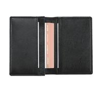 Visitenkartenetui 11x7 cm schwarz ALASSIO 42001 Nappaleder f. 30 Karten