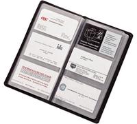 Alassio Visitenkartenalbum 41006 – FINEtouch-Lederimitat, 120 Karten, Schwarz