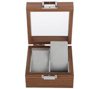Alasum Elegante Uhrenbox mit 2 Fächern zur Sicheren Aufbewahrung und Präsentation von Schmuck und Uhren für Persönlichen Gebrauch