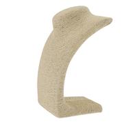 Alasum Halskettenständer Beige, Schmuckablage aus Strohschnur Schaum