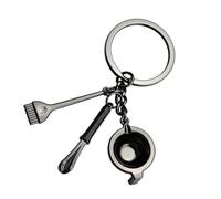 Alasum Kreativer als Dekorativer und Praktischer Schmuck aus Zinklegierung Schlüsselanhänger mit Selbstgemacht Hängendem in Schwarz für Schlüssel und Schulranzen