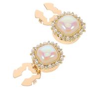 Alasum Manschettenknöpfe Quadratisch Legierung Beige Sicherer Sitz Verschleißfest für Hemd und Ärmel Elegant Minimalistisch für Hochzeit und Freizeit für Frauen