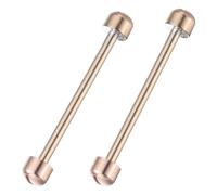 Alasum Uhrenschraubenrohr Verbindungsstange Goldfarben 2 Stück aus Metall mit 22mm Innendurchmesser Reparaturwerkzeug für Uhrenarmband für Uhrmacher und Schmuckhersteller