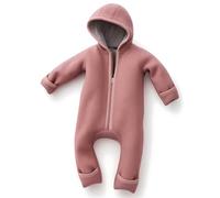 ALAVYA HOME® WALKOVERALL, Baby Wollwalk-Overalls aus Natur 100% Bio-Schurwolle Wollfleece mit Reißverschluss, Walk Woll-Anzug für Kleinkind und Baby - Pastel Rosa 98/104