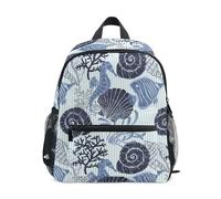 ALAZA Rucksack für Jungen und Mädchen, Kleinkind, Vorschultasche, Einhorn-Blumen, Kindergartenrucksack, Mini-Rucksack, kleine Büchertasche mit Brustgurt, Namensschild, Ocean R0615, S, Ocean R0615