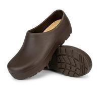 Albatros Work Gartenclog Purcel Profi - wasserdicht, Unisex, Premium-Fußbett - Braun Größe 46