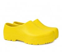 ALBATROS PURCEL Profi Gartenclogs - wasserdichte Damen & Herren Clogs & Pantoletten für Garten, Arbeit & Zuhause - rutschfeste Gartenschuhe mit anatomischem Kork-Fußbett - Gelb - Größe 41