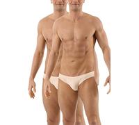 Albert Kreuz 2-Pack Herren Slips unsichtbar Lasercut nahtlos Clean Cut Baumwolle Elastan