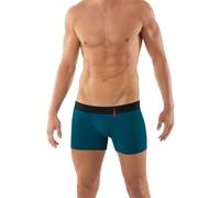 ALBERT KREUZ Eng anliegende Boxershorts Retropants Slipboxer Retroshorts aus Mikrofaser atmungsaktiv Petrol, Gr. 06/L