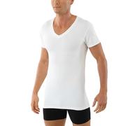 ALBERT KREUZ V-Unterhemd Business Herrenunterhemd aus Stretch-Micromodal atmungsaktiv Kurzarm weiß 5/M