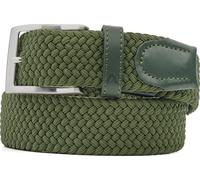 Alberto Basic Braided Flechtgürtel, dunkelgrün 95