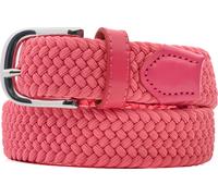 Alberto Basic Braided Flechtgürtel, rosa 80