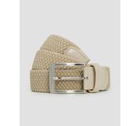 Alberto Basic Braided Herrengürtel In Beige 1008330-501 Beige 100