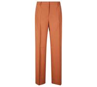 Alberto Biani - Straight-Leg Stretch Viscose Trousers With Hook Cl - Größe 44 - braun