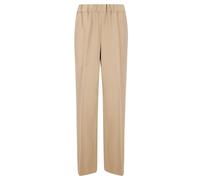 Alberto Biani - Straight Leg Trousers With Slit Hem - Größe 46 - braun