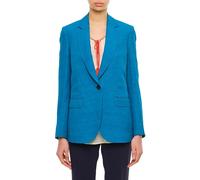 Alberto Biani - Tailored Blue Jacket With Notched Lapel - Größe 46 - blau