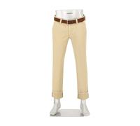 Alberto Bike Chino Herren Regular Fit Baumwoll-Stretch beige, 32/32