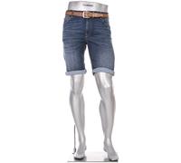 Alberto Bike Jeansshorts Herren Jeansshorts Baumwoll-Stretch blau, 31