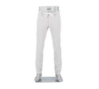 Alberto Herren Hose Chino Jump, Slim Fit, Baumwolle-Leinen, creme gemustert grau, 29/32
