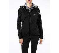 Alberto Damen Jacken Kapuzenjacke Ella mit wasserdichten Nähten schwarz, 36 (S)