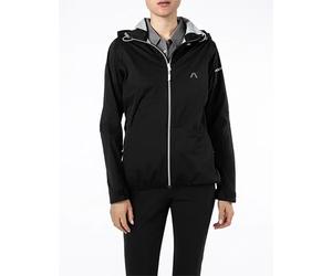 Alberto Damen Jacken Kapuzenjacke Ella mit wasserdichten Nähten schwarz, 36 (S)