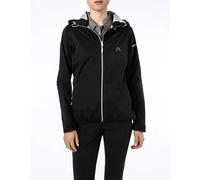 Alberto Damen Jacken Kapuzenjacke Ella mit wasserdichten Nähten schwarz, 38 (M)