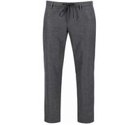 Alberto Flanell Look Slim Fit Hose Anthracite, Einfarbig