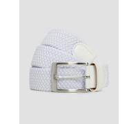 Alberto Gürtel Basic Braided Herrengürtel In Weiß 1008330-100 Weiß 100