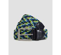 Alberto Gürtel-multicolor Braided Herrengürtel 1008932-71 Mehrfarbig;Blau;Grün 100