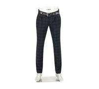 Alberto Bundfaltenhose Herren Regular Fit Flanell grau, 30/34