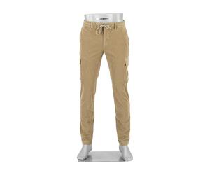 Alberto Herren Cargohose John, Slim Fit, Cord, sand beige, 29/32
