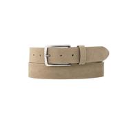 Alberto Gürtel Herren Veloursleder beige, 110 CM (36 INCH)