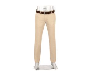 Alberto Herren Hose Business Cotton, Rob, Slim Fit, Baumwoll-Stretch, beige, 36/36