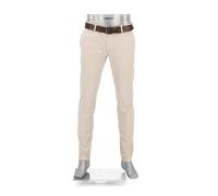 Alberto Herren Hose Chino Rob, Slim Fit, Baumwolle, hellbeige, 36/30