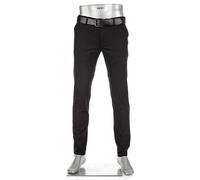 Alberto Herren Hose Business Cotton, Rob, Slim Fit, Baumwoll-Stretch, schwarz, 33/30