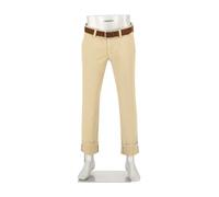 Alberto Herren Hose Chino Bike, Regular Fit, Baumwoll-Stretch, hellbeige, 30/32