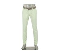 Alberto Herren Hose Chino Lou, Regular Fit, Baumwoll-Stretch, hellgrün, 32/34