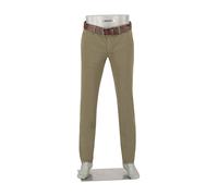 Alberto Herren Hose Chino Lou, Regular Fit, Baumwoll-Stretch, militärgrün, 35/32