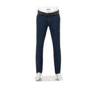 Alberto Herren Hose Chino Lou, Regular Fit, Baumwoll-Stretch, navy blau, 35/36